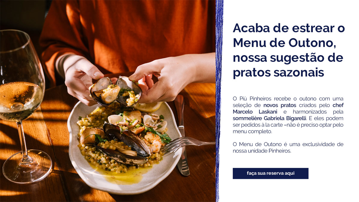 Menu de Outono do Più